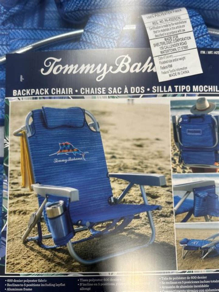 How much are Tommy Bahama beach chairs at Costco
