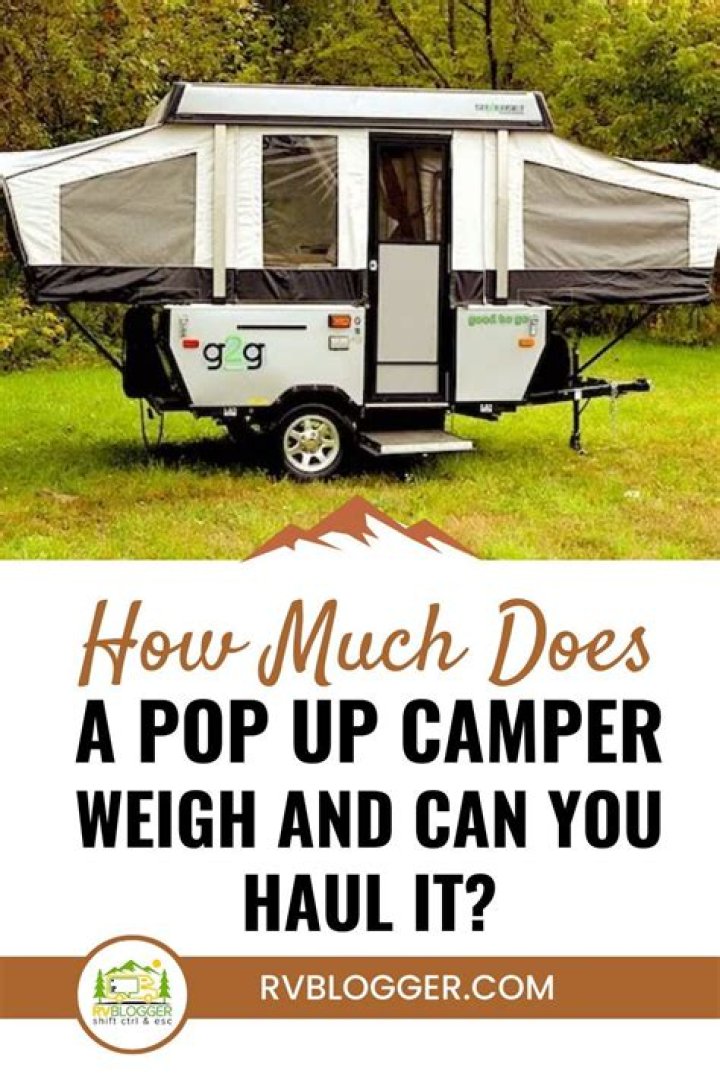 How much does a Catalina camper weigh?