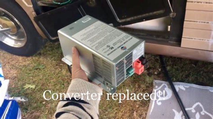 How much does it cost to replace a converter in a travel trailer?