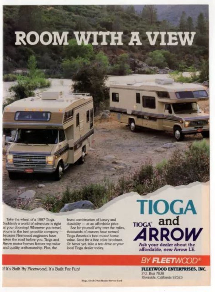 How much is a 1993 Fleetwood Tioga Arrow?