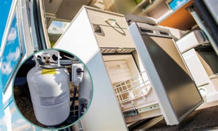 How much propane does a small RV fridge use?