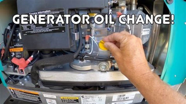 How often do you change oil in Onan generator?