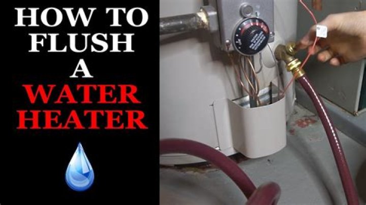 How to flush a water heater