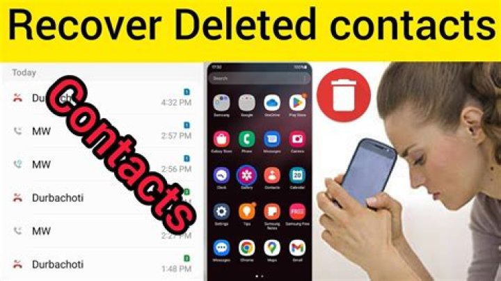 How to get back deleted contacts