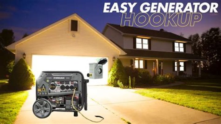 How to hook up a portable generator to power my house?