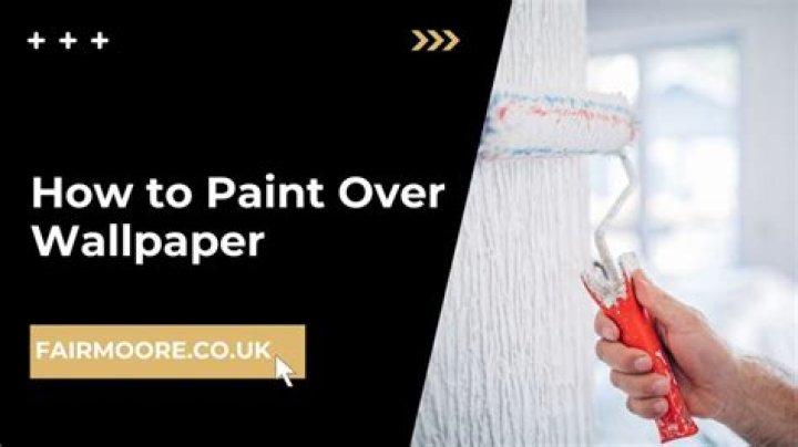 How to paint over wallpaper