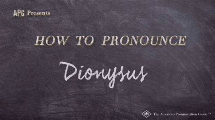 How To Pronounce Dionysus - How To Discuss