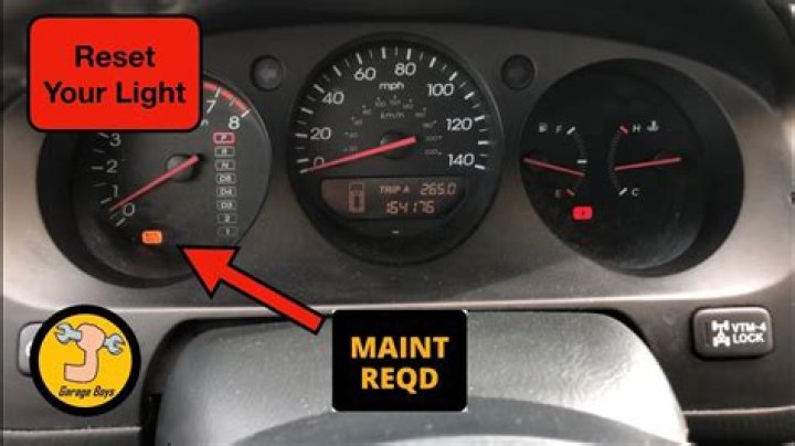 How To Reset Maintenance Required Light On 2006 Acura Mdx