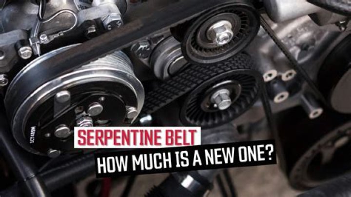 How would you identify a serpentine belt that needs replacement?