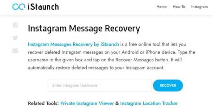 Instagram message recovery - How To Discuss