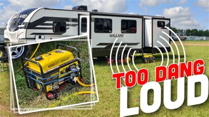Is an RV generator loud?
