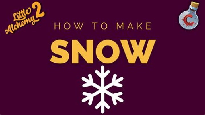 Question: How To Make Snow Little Alchemy