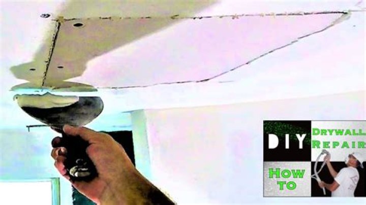 Question: How To Repair Hole In Ceiling Tile