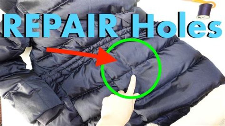 Quick Answer: How To Repair A Hole In A Puffer Jacket