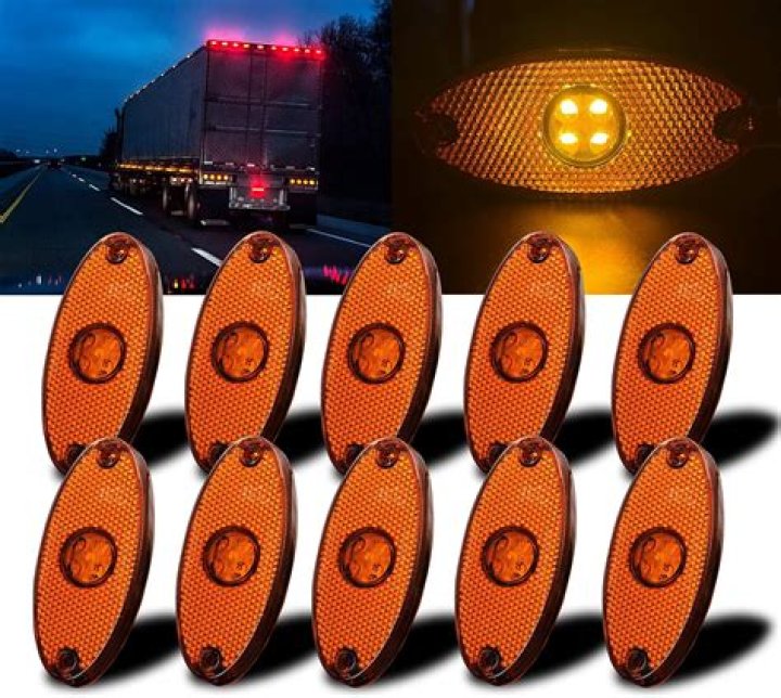 What are side marker lights?