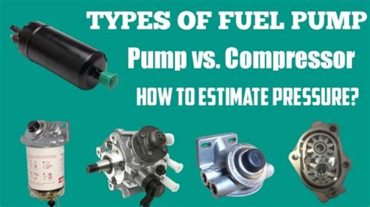 What are the 4 common types of fuel pump?