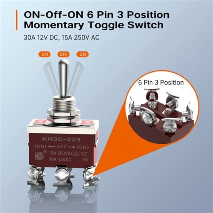 What are the three position toggle switch?
