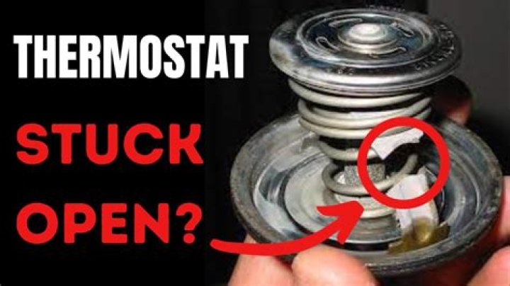 What can cause a thermostat to stick?