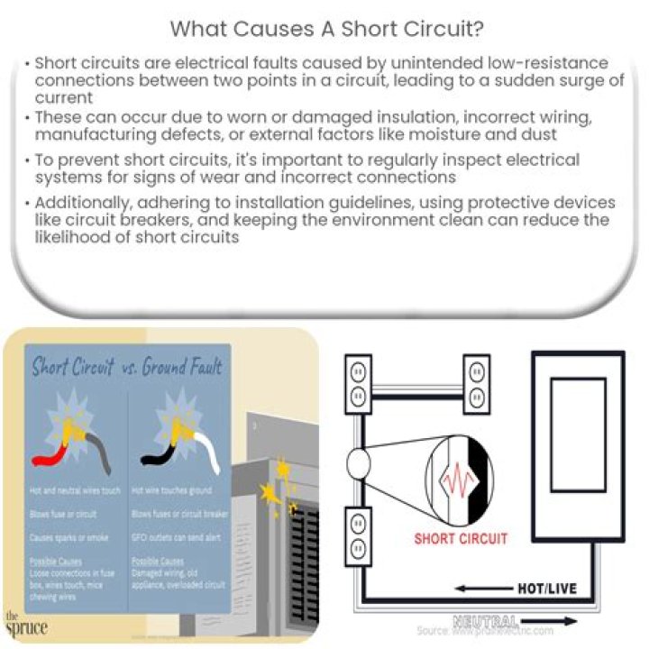 What causes a short in a plug?