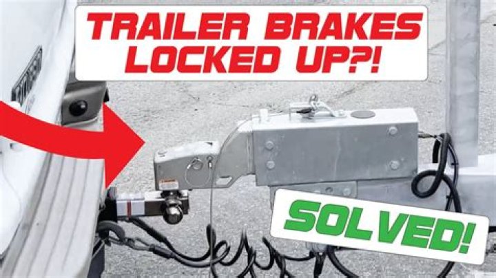 What causes one trailer brake to lock up?