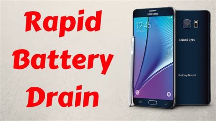 What causes rapid battery drain?
