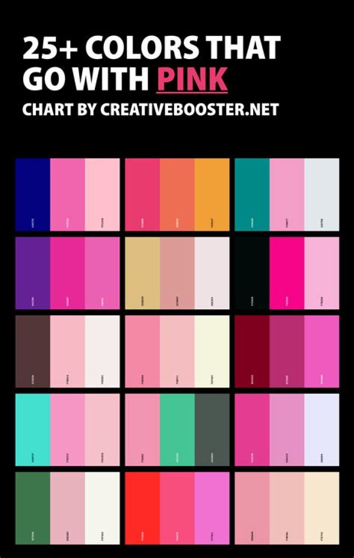 What color hat goes with pink?