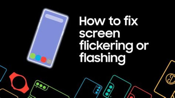 What do I do when my screen is flashing?