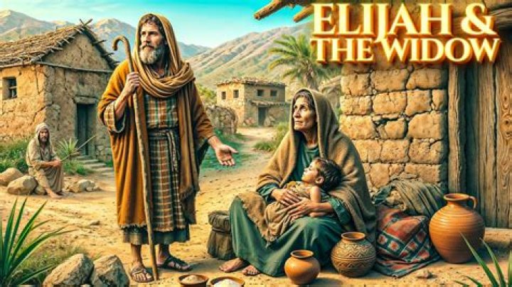 What does Elijah do for the widow