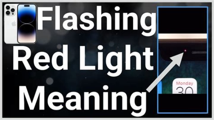 What does it mean when red lights are flashing?