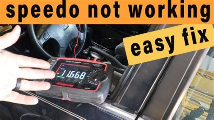 What electrical issue can make my speedometer stopped working?