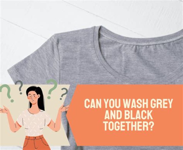 What happens if you wash grey with black?