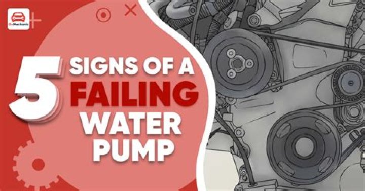 What happens when the water pump fails in a car?