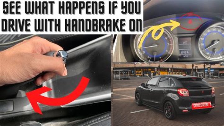 What happens when you reverse with handbrake on?