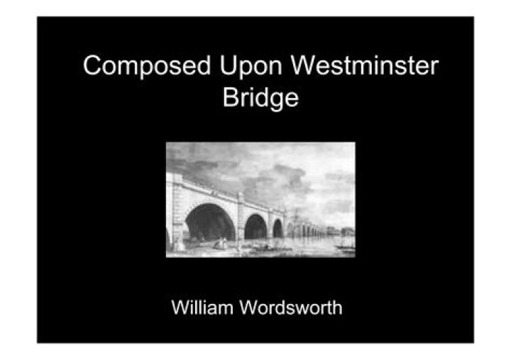 What inspired William Wordsworth to write the sonnet Composed upon Westminster Bridge