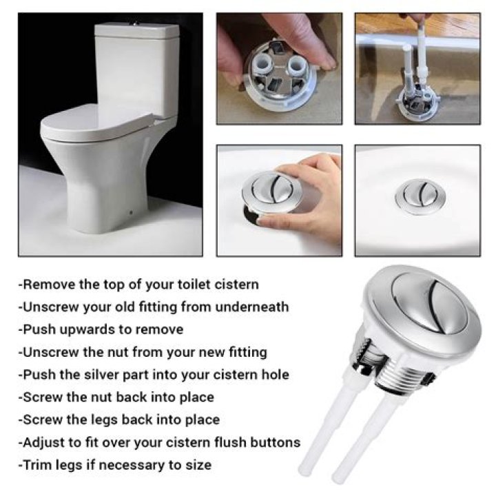 What is a dual flush push button toilet?