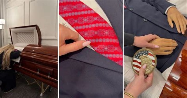 What is a open casket