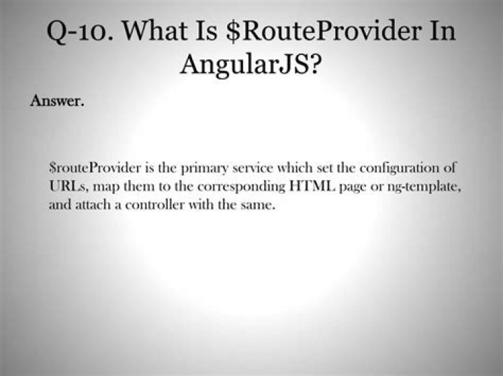 What is routeProvider in Angularjs