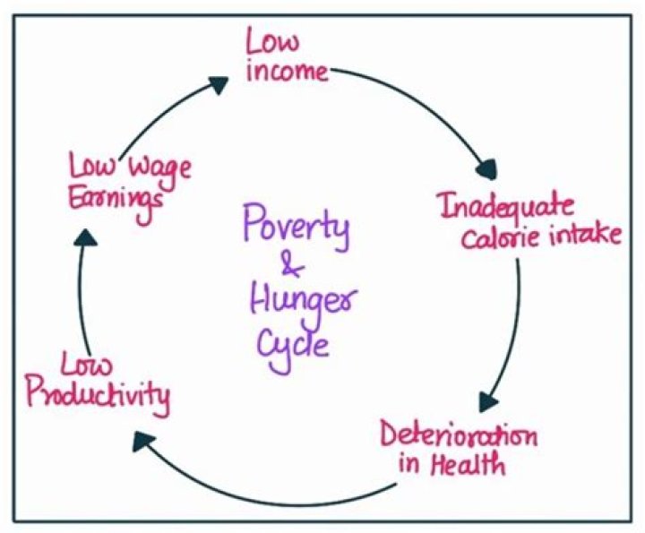 What is the difference between poverty and hunger