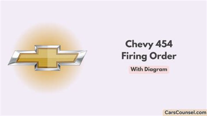 What is the firing order for a Chevy 454?