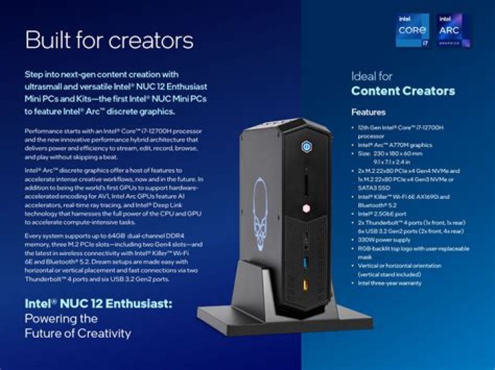 What is the most powerful NUC?