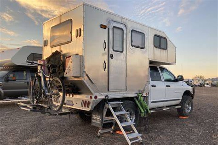 What is the outside of a camper made of?