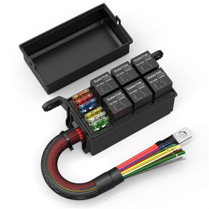 What is the purpose of a relay in a 12 volt system?
