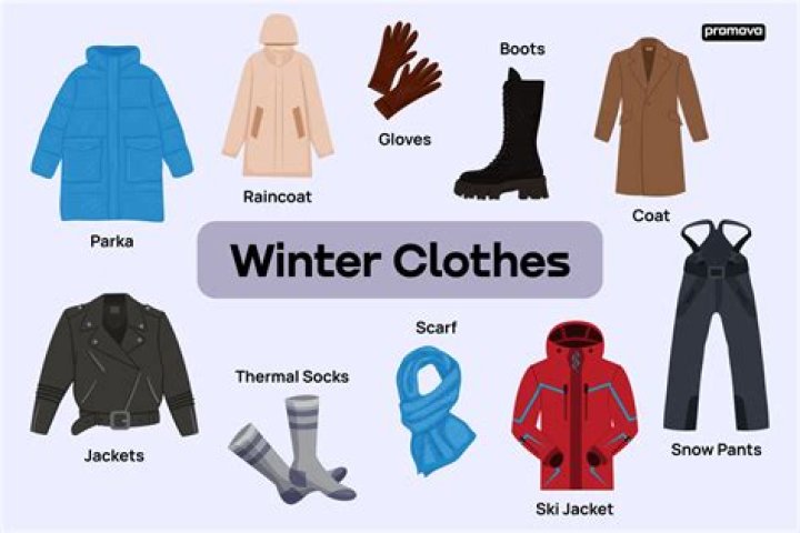 What is winter clothing called?