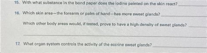 What organ system controls the activity of the eccrine sweat glands