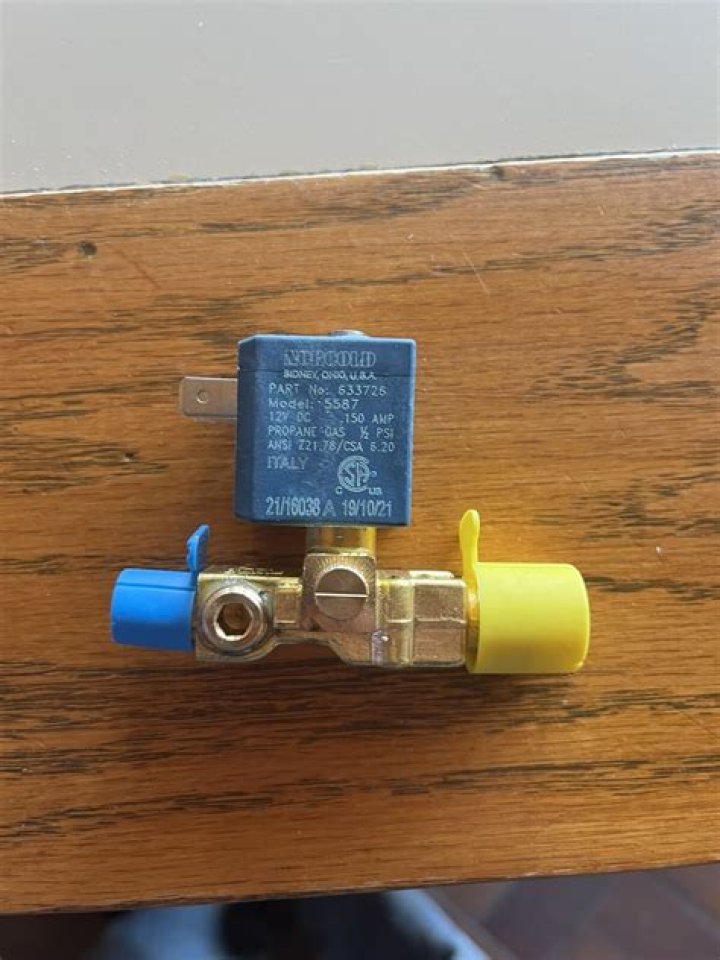 What should I know about the Norcold gas valve?