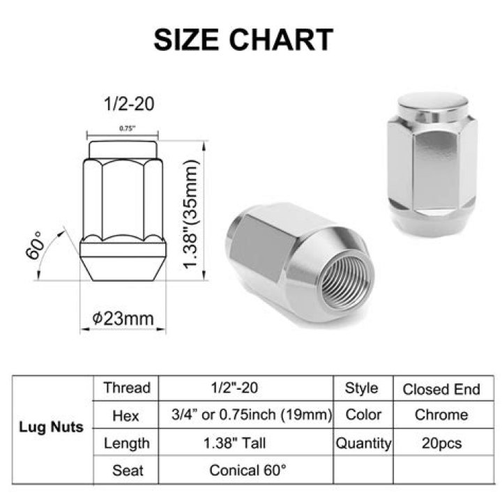 What size are Dodge lug nuts?