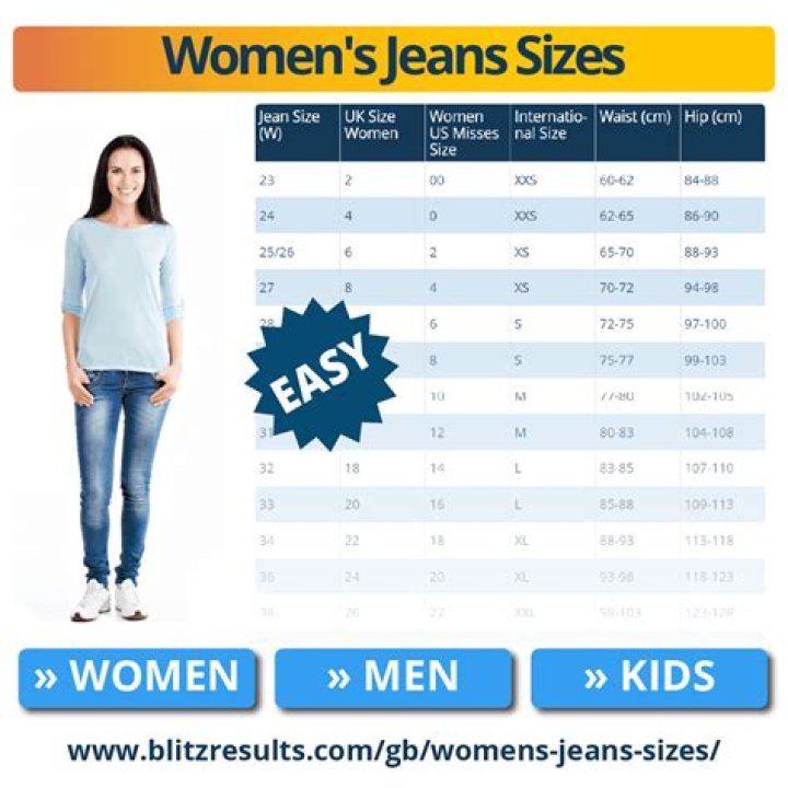 What size waist is a kids 14 jeans?