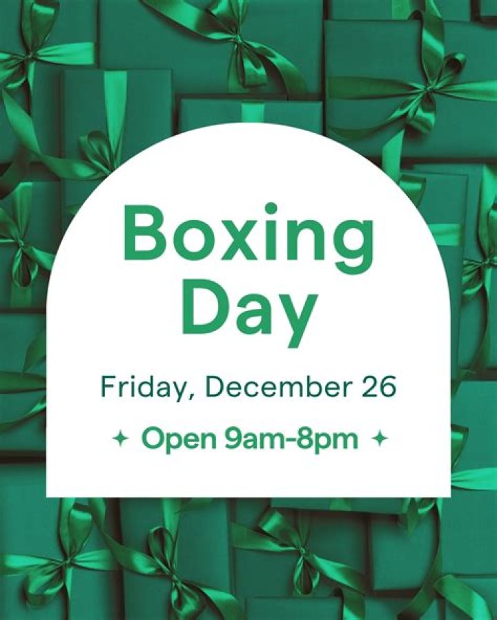What time is Merry Hill open Boxing Day?