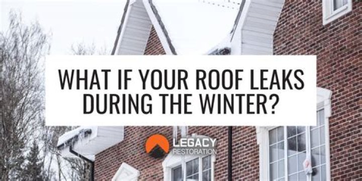 What to do if your roof is leaking in the winter?