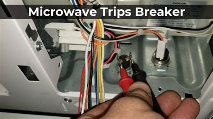 When I turn on the microwave it trips the breaker?